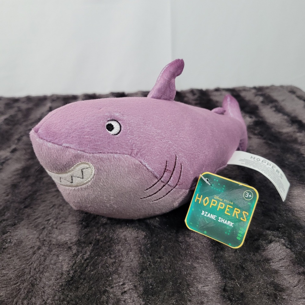 Disney Pixar Hoppers Diane Shark Purple Plush Stuffed Animal Toy 2835LIH01 NWT